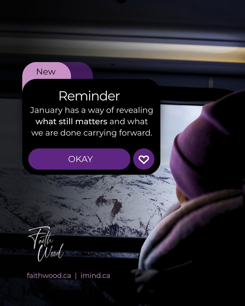 Late January tends to show us what still fits and what we are done carrying. Thinner patience often means full systems, not personal failure. Grace goes a long way this time of year. #FaithWood