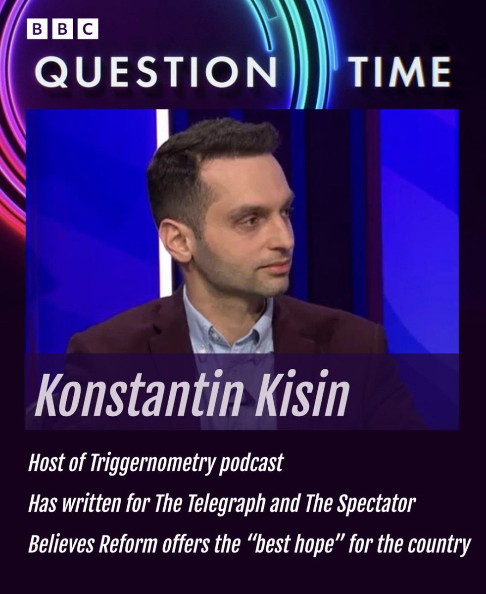 Just the <a href="/BBC/">BBC</a> shamelessly normalizing far-right discourse.

Why is this privately educated Russian-born shit-stirring Reform-supporting billionaire-aligned dickhead on #bbcqt AGAIN (for the sixth fucking time)?