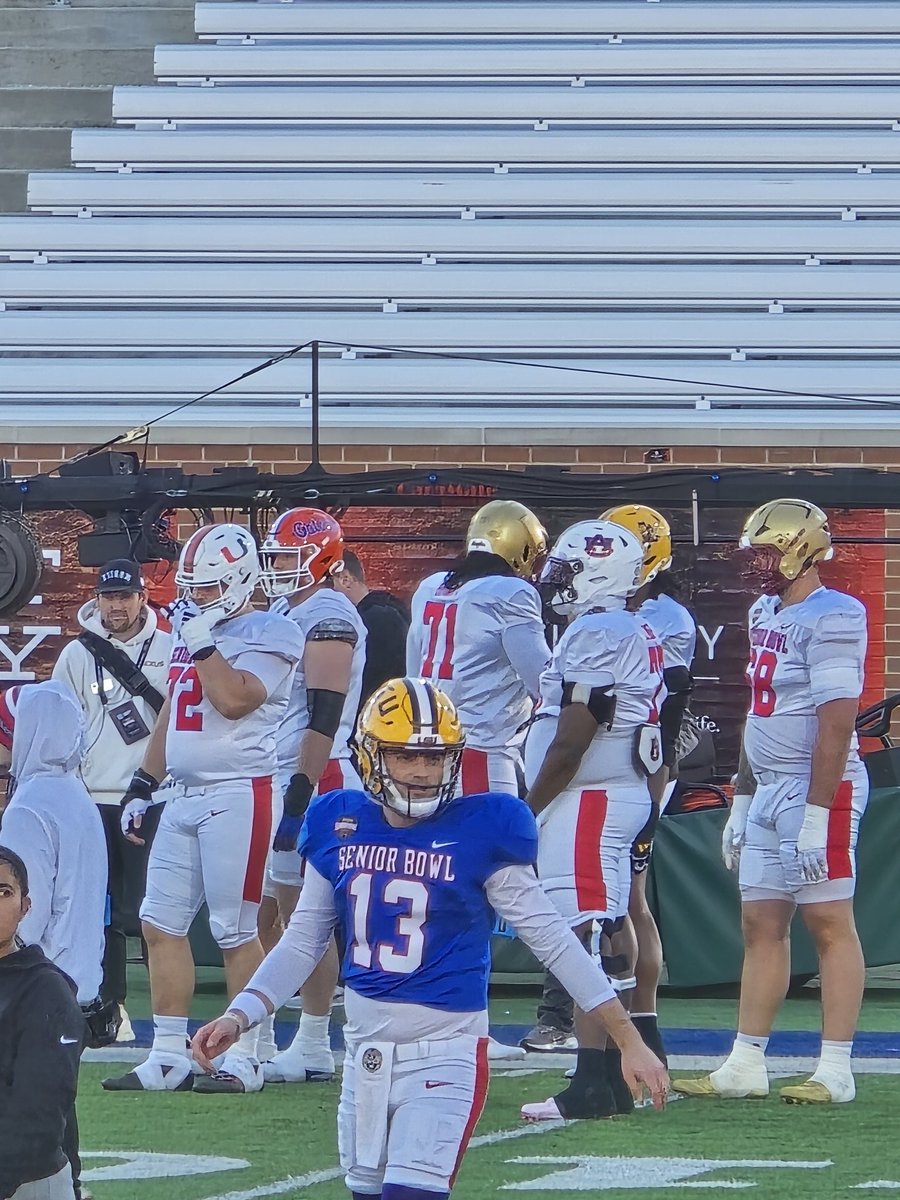 LJ1303's tweet image. Still think he is the best QB here. #SeniorBowl #LSUTigers @ourturffb