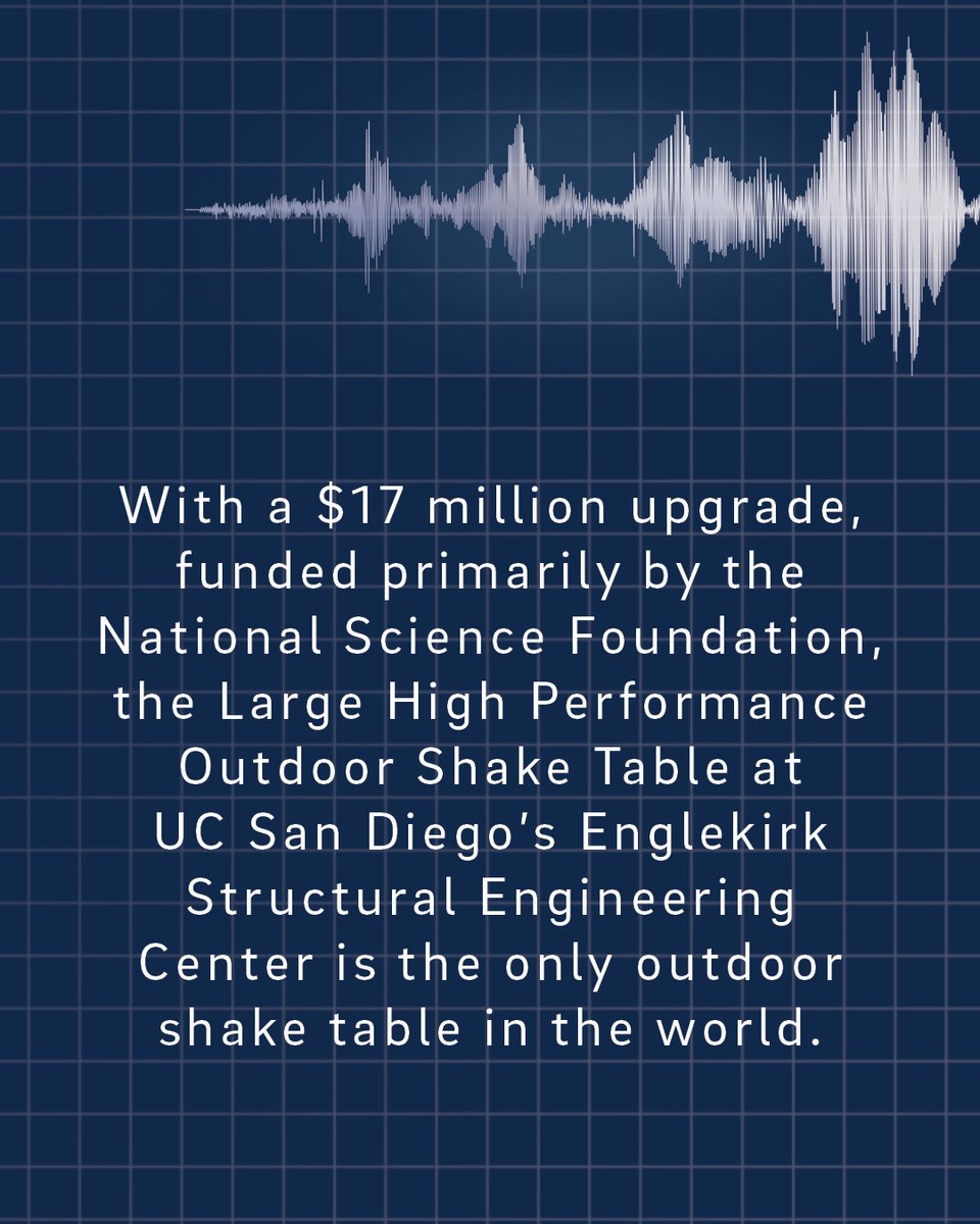 UCSanDiego's tweet image. Shake it. Test it. Make it safer. UC San Diego researchers @ucsdjacobs put a 10-story steel building through extreme earthquake and fire tests at the world’s only outdoor shake table capable of testing structures over 90 feet tall. bit.ly/4rk141M #StructuralEngineering
