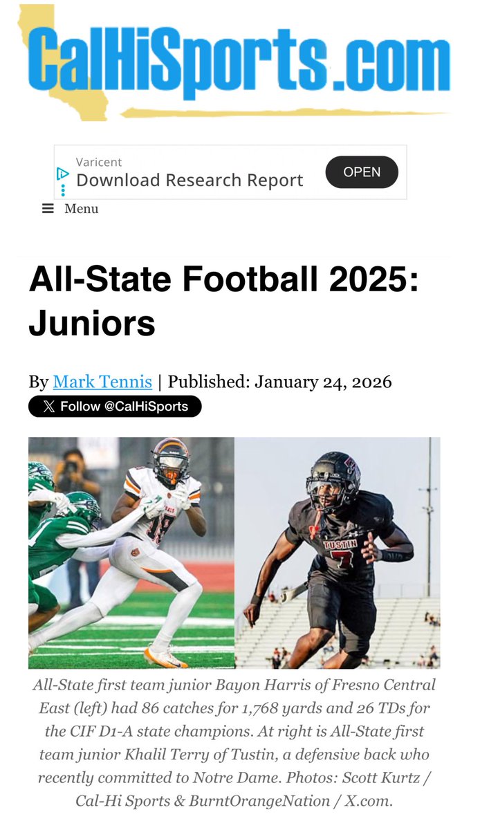 FinnWard88's tweet photo. Thank you @CalHiSports for adding me as 3rd Team All-State for Juniors!  @CoachCroick @Atownfootball  @latsondheimer @Tarek_Fattal @vcsjoecurley @VCSDominic @mikemadd6 @GregBiggins @BrandonHuffman @adamgorney @BlairAngulo @ChadSimmons_ @TheUCReport @TomLoy247 @samspiegs https://t.co/ItOfhFXr4Q