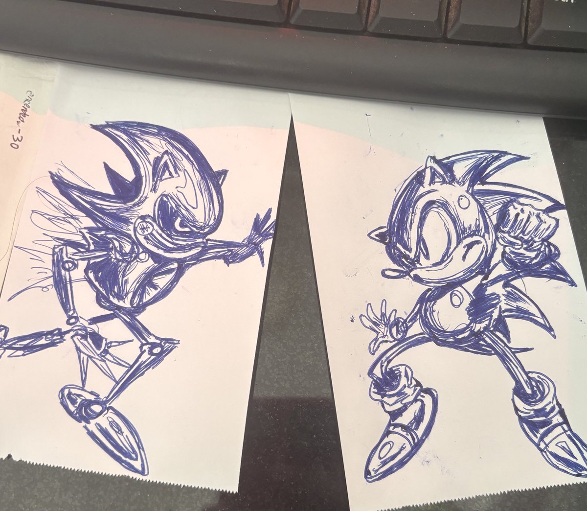 Sonic cd doodles at work