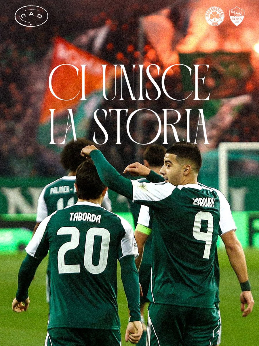 paofc_'s tweet photo. More than a brotherhood 💚🏛️ 

#Panathinaikos #PAOFC #UEL #PAOROM https://t.co/sn0WNWCR5q