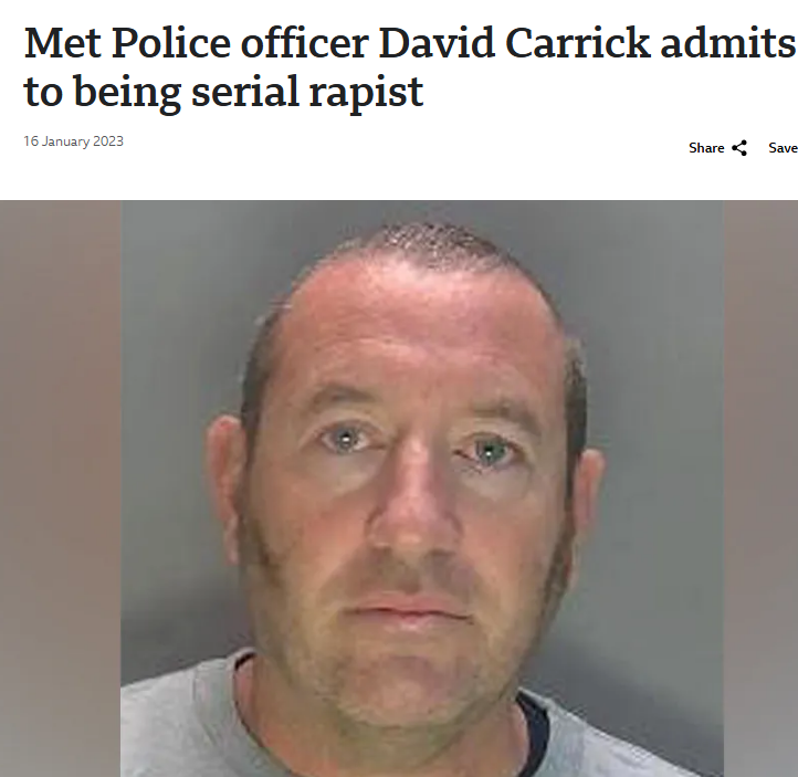 TruthMasterGen's tweet photo. @sdm55q @JournoJones05 @metpoliceuk I think we all know who the @metpoliceuk's finest are 🤪 

This is the kind of cops you guys are dealing with over there . . . 🚓 

Well and truly serving The King 🤡🌍  

#DavidCarrick #WayneCouzens https://t.co/rwOohm1yf1