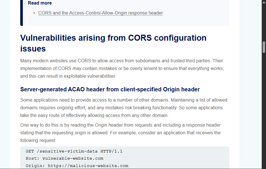 StellaObatoye's tweet photo. Day 29

I published an article, "API Security for Connected Cars and Fleets: My CyberSafe Training Experience (Week 8)" https://t.co/8wG7IhYrsL

 Studied more about CORS on @PortSwigger 

Currently working on another article...

#OneCybersecurityThingADay https://t.co/0opKSee30c