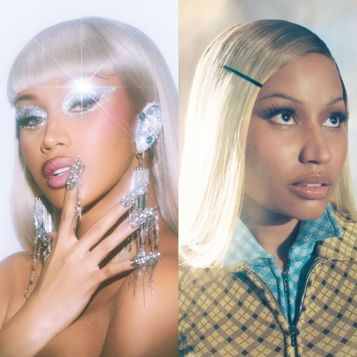 PopCrave's tweet image. Jimmy Kimmel reacts to Nicki Minaj openly supporting Donald Trump:

“Where is Cardi B with a fistful of shoes when you need her?”