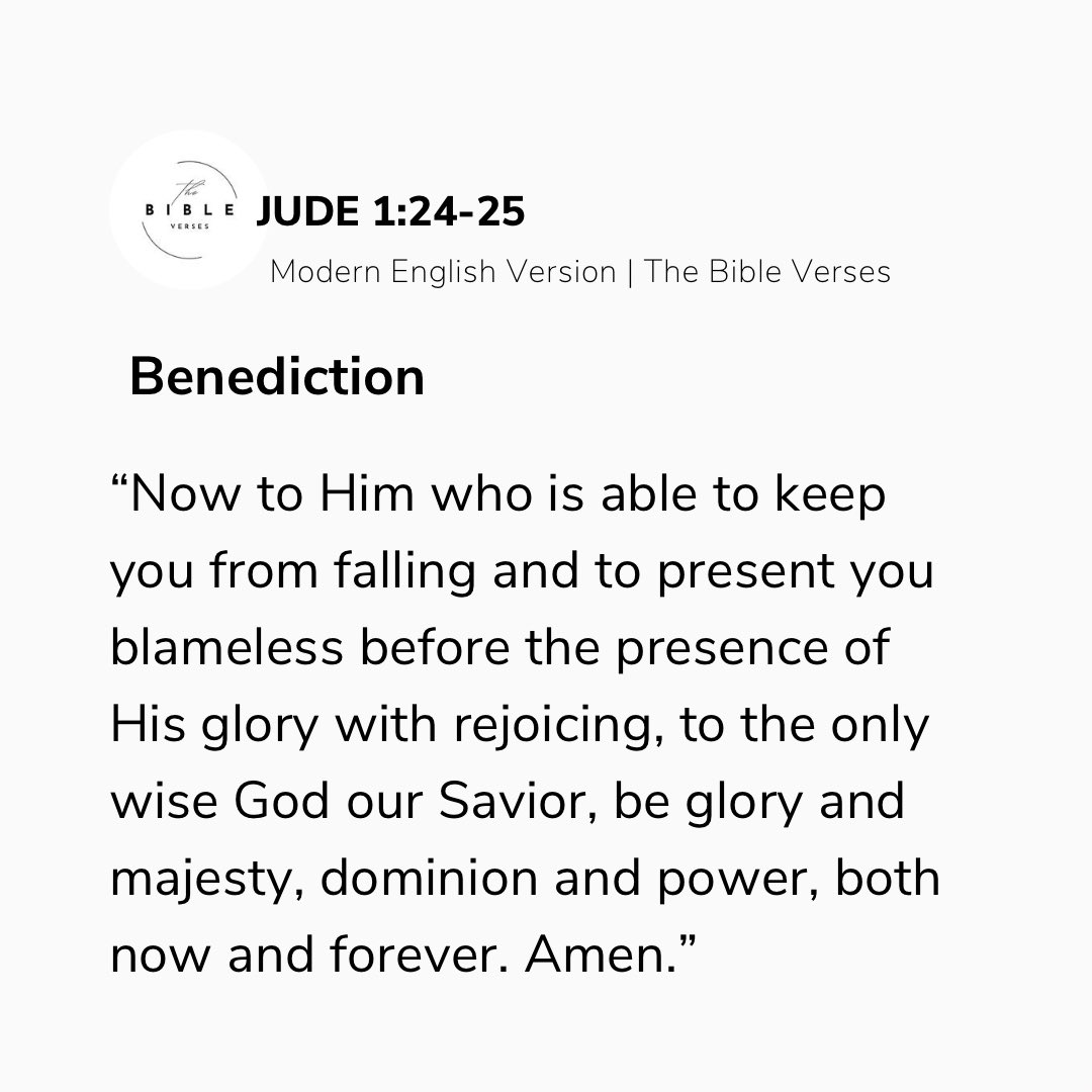 dBibleVerses's tweet photo. Jude 1:24-25 (MEV)
Benediction
#Bible #Gospel #Scripture #ReadTheBible #ModernEnglishVersion https://t.co/aFioNO6QFH