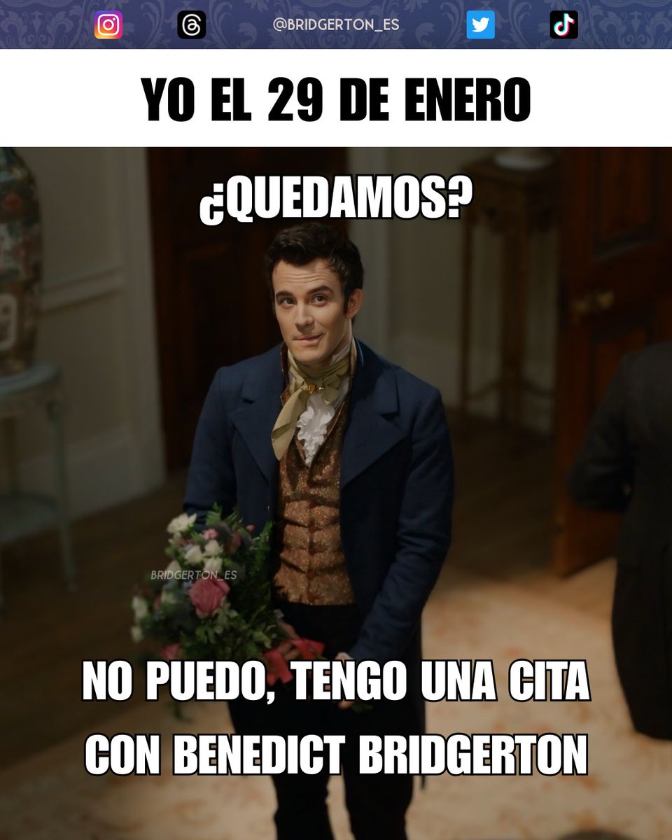 bridgerton_es's tweet photo. Prioridades claras 🐝✨ 
#Bridgerton https://t.co/49n7Z9EEMo