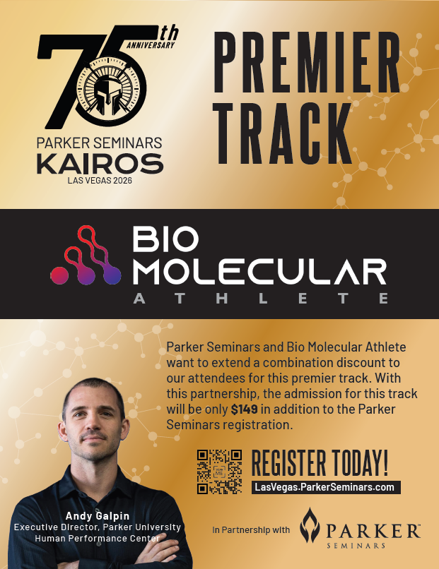 Come hang with my friends &amp; me in Vegas, Feb 26-28

Speakers include:
<a href="/foundmyfitness/">Dr. Rhonda Patrick</a> <a href="/StevenBartlett/">Steven Bartlett</a> <a href="/garyvee/">Gary Vaynerchuk</a> <a href="/bretcontreras/">Bret Contreras, PhD</a> <a href="/trainer2thepros/">Jeff Cavaliere</a> <a href="/MyTPI/">TPI</a> <a href="/mboyle1959/">Michael Boyle</a> <a href="/MathewFras/">Mat Fraser</a> <a href="/Michael_Easter/">Michael Easter</a> <a href="/ThomasDeLauer/">Thomas DeLauer</a> <a href="/DrRagnar/">Tommy Wood MD, PhD</a> &amp; countless more

<a href="/ParkerUniv/">Parker University</a> 

LasVegas.ParkerSeminars.com