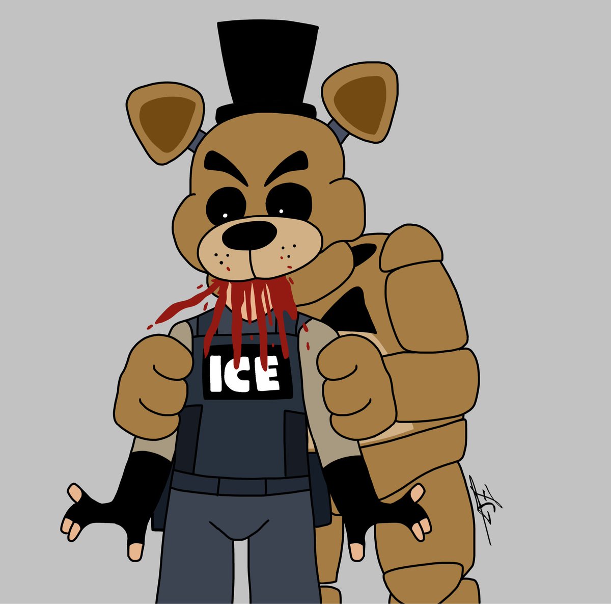 mrmanuel147701's tweet image. #FNAF #goldenfreddy #fuckice