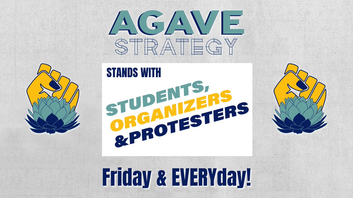 AgaveStrategy's tweet image. Agave Strategy is made up of immigrants, veterans, Indigenous people, queer people, people of color, and people of faith. We stand with our fellow locally-owned businesses and will close tomorrow 1/30 in solidarity with mass demonstrations against Trump's unjust policies.