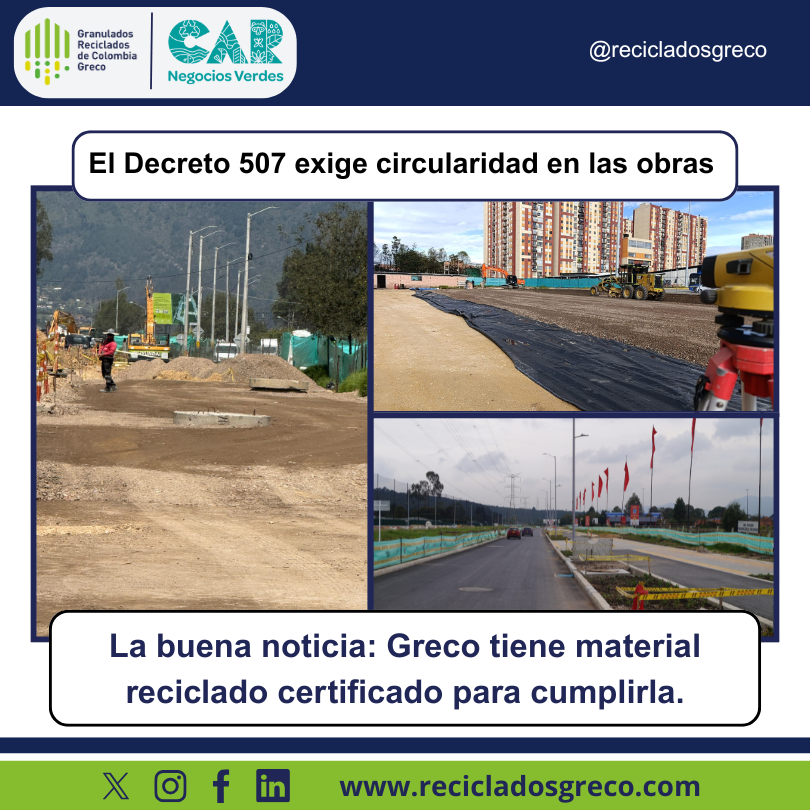 GrecoSocios's tweet photo. Los agregados de @RecicladosGRECO permiten a los aliados del sector constructor:
• Cumplir metas de aprovechamiento
• Reportar incorporación de material valorizado
• Mantener la calidad técnica en obra
#EconomiaCircular #Sostenibilidad #recicladosgreco https://t.co/K1WgaVL5oF