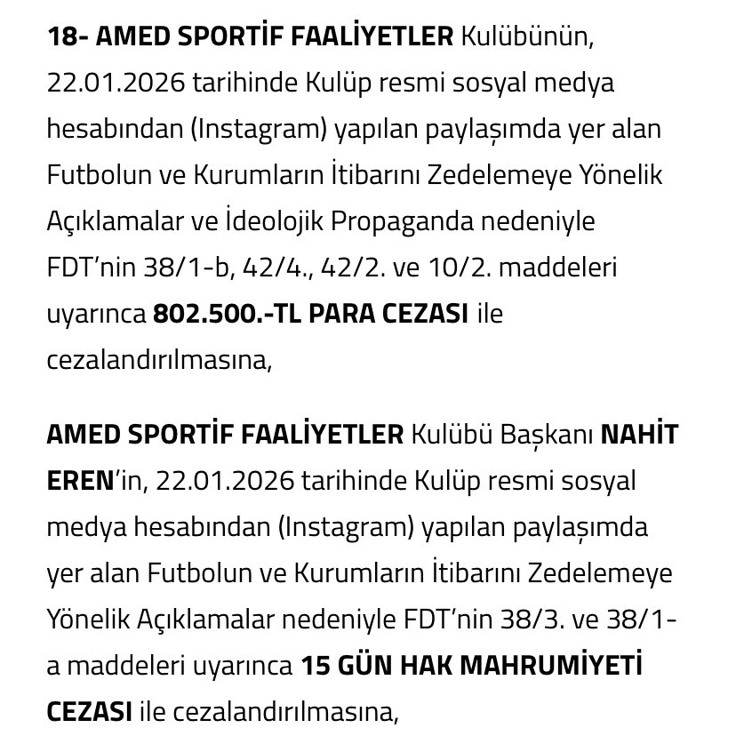 Amedspor’a ‘saç örme’ videosu nedeniyle ağır ceza!

TFF Profesyonel Futbol Disiplin Kurulu tarafından Amedspor’a saç örme videosu nedeniyle 802 bin TL para cezası verildi. Yine Amedspor Başkanı Nahit Eren’e de 15 gün hak mahrumiyeti cezası verildi. 

Bu cezalar TFF tarihine kara
