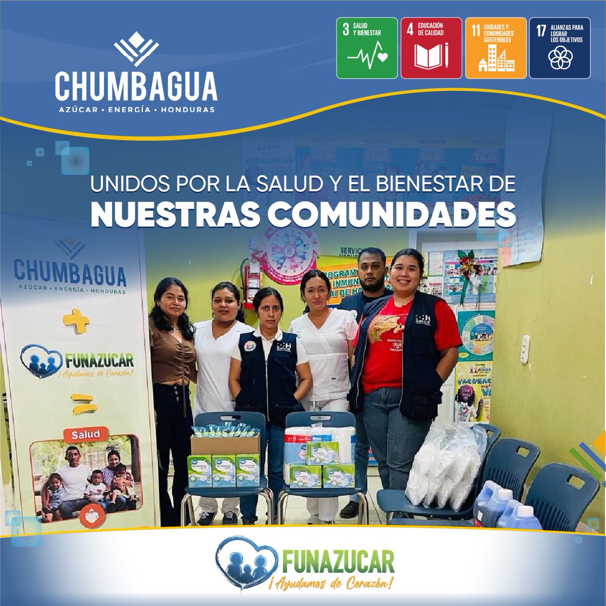 Chumbaguahn's tweet photo. 🗣️Se entregó un lote de insumos y mobiliario con el propósito de fortalecer la atención a la población, mejorar las condiciones de higiene y brindar mayor comodidad tanto al personal de salud como a los pacientes que asisten diariamente a estos centros.💙 https://t.co/4uxB03YLhF