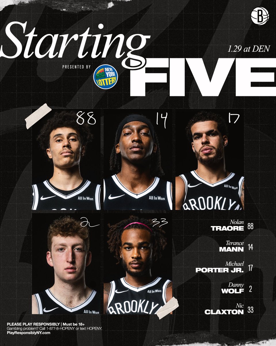 First 5️⃣
Nolan Traore is making his first career start tonight.