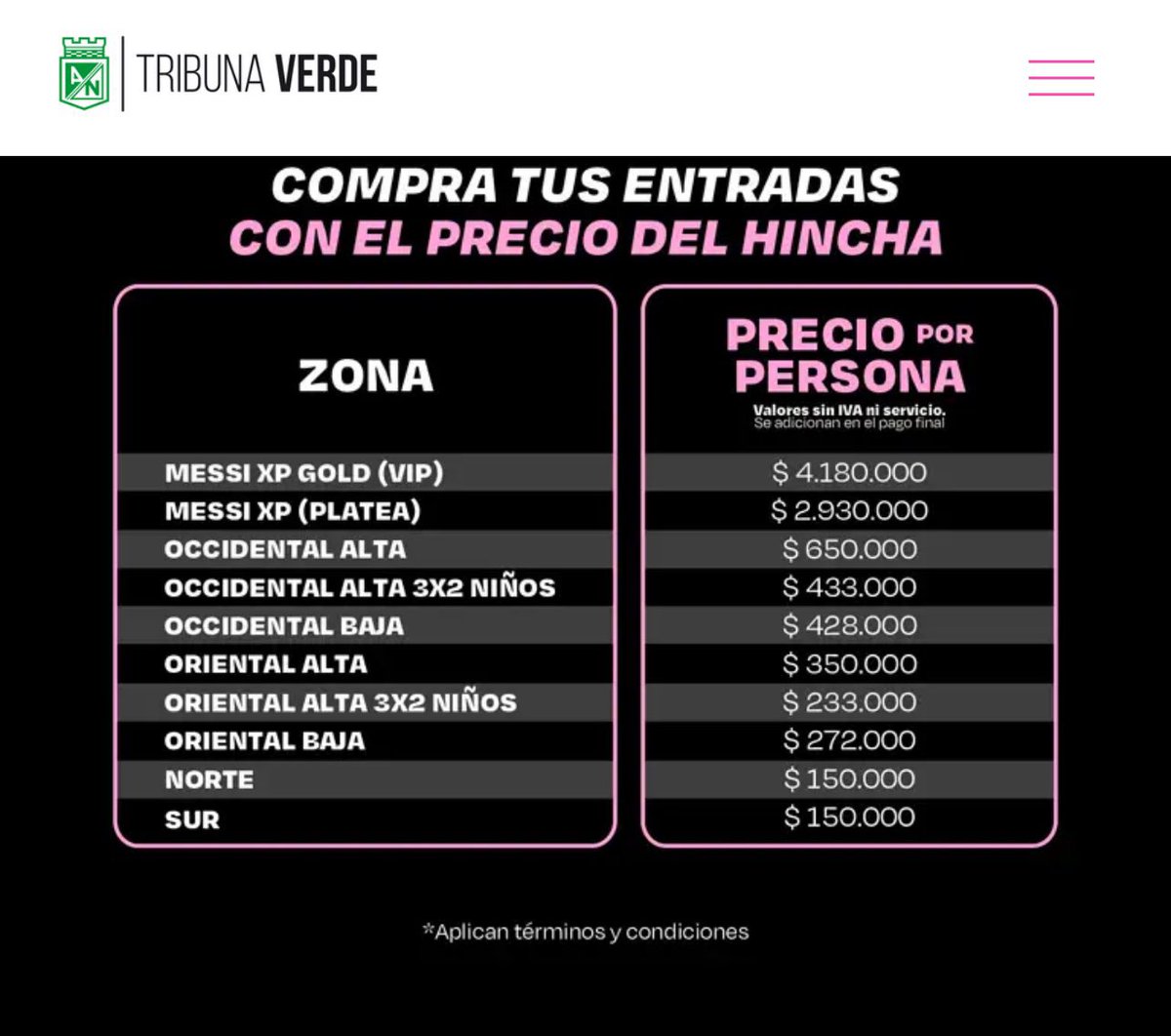 El partido de Messi tuvieron que bajarle el precio. La alcaldía anunció que llevará 2500 niños. ¿Cuántas sillas vacías habrá?