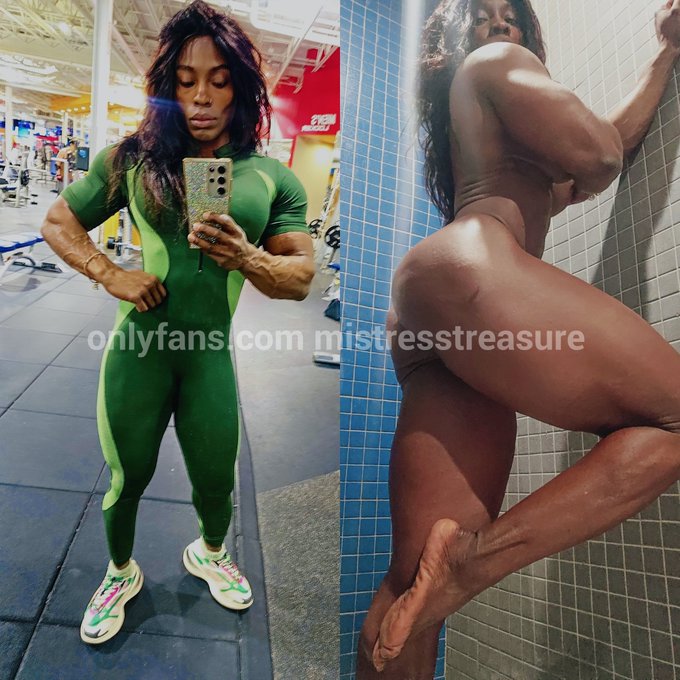 MT - HITT wkout and Hotshower is a win #femdom #curves #hardbody #obeyme #ebonyfemdom #naughty #erotic #femalemuscle https://t.co/e9sYD65sVZ