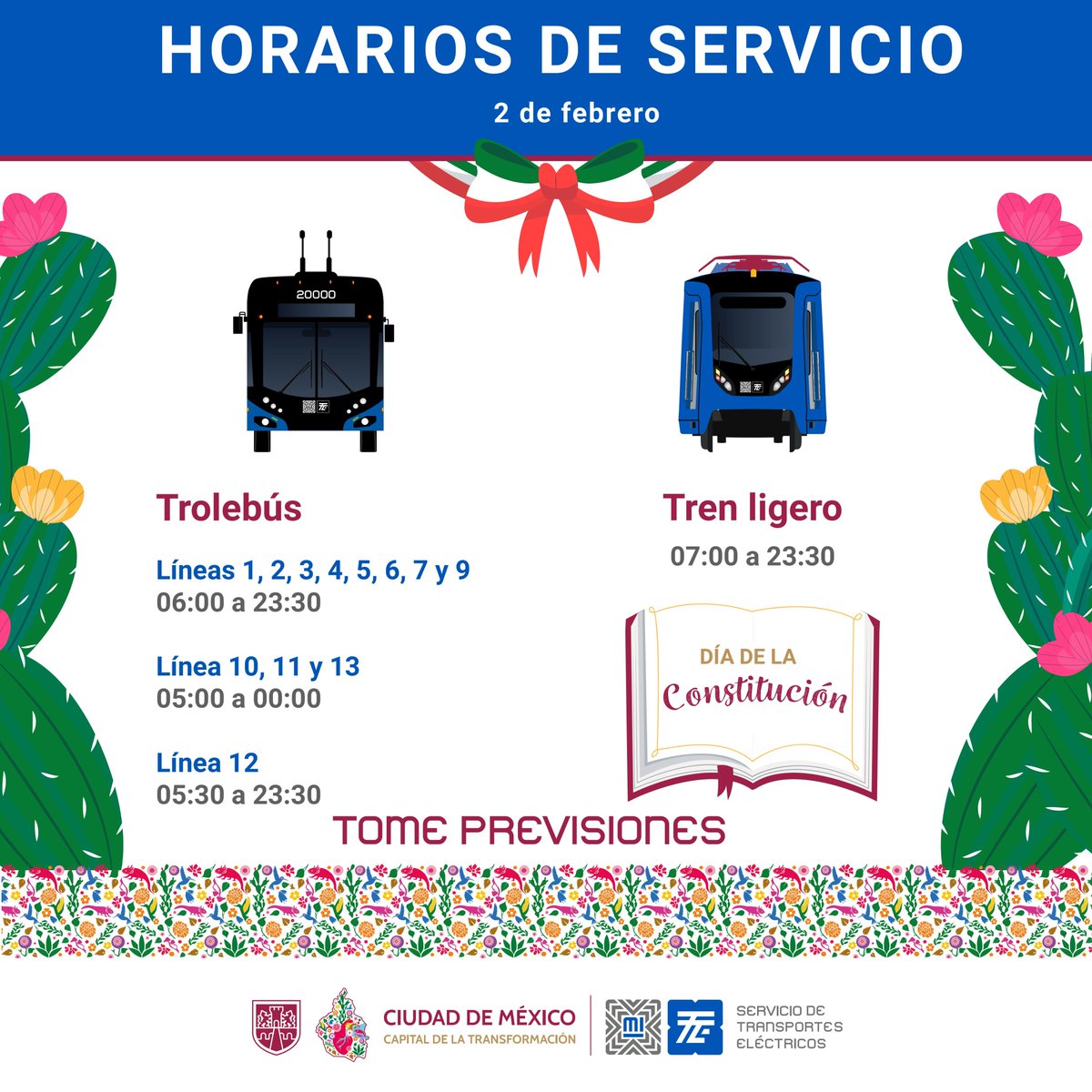 Servicio de Transportes Eléctricos CDMX tweet media
