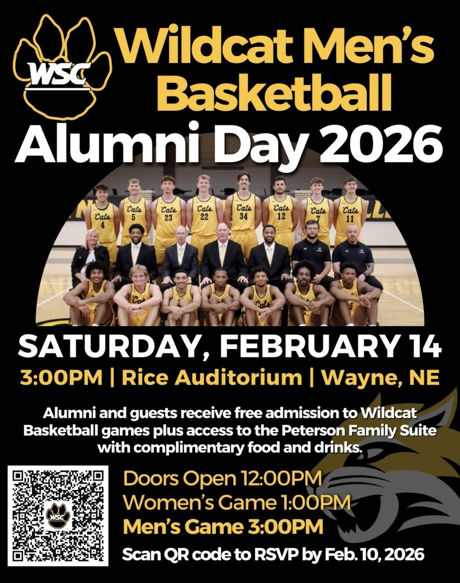 WayneStateMBB's tweet image. Once a Wildcat, always a Wildcat. 🐯🐾 Alumni night is approaching quickly —welcome back to all who helped build the standard. See you at the game!!

Alumni must RSVP through this link to receive a free ticket and suite access:
👉 forms.office.com/r/zKXESKuNNR

#GoCats🔥
