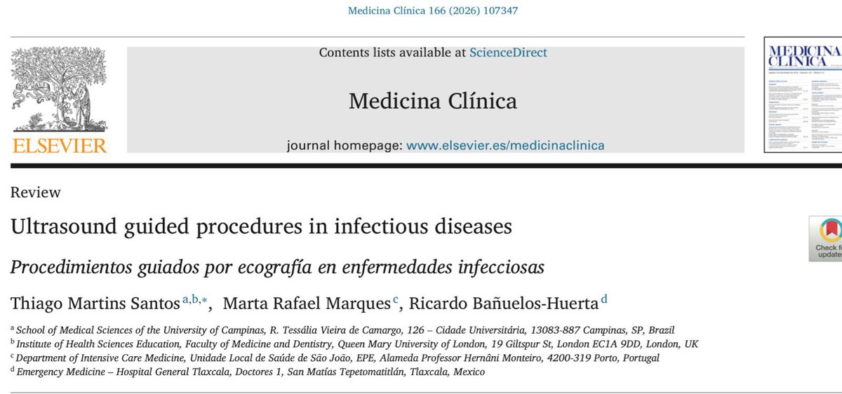 Dr_Dive's tweet image. Con mucho gusto les comparto esta nueva publicacion, que estoy seguro será de utilidad en su práctica diaria “Ultrasound guided procedures in infectious diseases”publicado en la revista Medicina Clínica @Elsevier_Es
@yaletung 

doi.org/10.1016/j.medc…