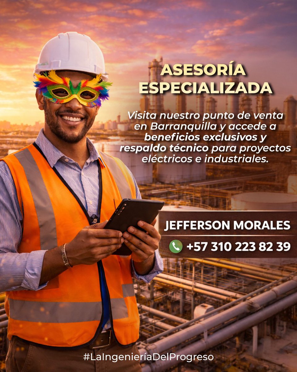 redeselectricas's tweet photo. Desde Barranquilla, acompañamos a gerentes y líderes industriales en el desarrollo de proyectos eléctricos seguros, eficientes y confiables, integrando ingeniería, producto y conocimiento técnico.
 
📲 Contacto directo: (+57) 310 223 8239
🔗 https://t.co/AbcAWxxrri https://t.co/7yHZn2vVLe