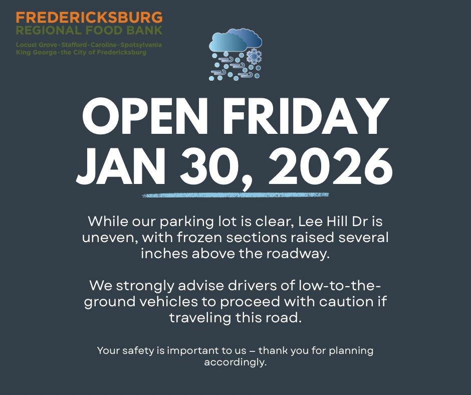 Fredericksburg Regional Food Bank tweet media