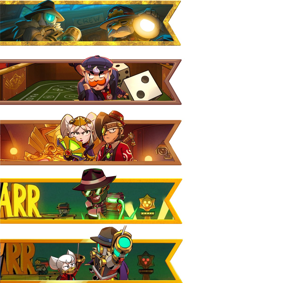 Anoxite_'s tweet photo. Steampunk Battle Banner set https://t.co/r48BYesr0q
