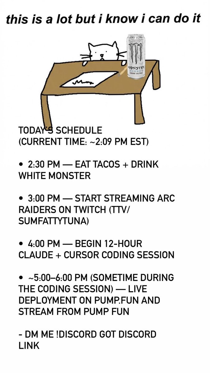 sumfattytuna's tweet image. Streaming now, will be cooking in public for the @Pumpfun hackathon.  

Join up and let's build 📈