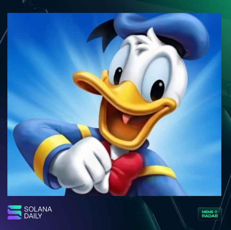 solana_daily's tweet image. $DONALD – $2M MCap

CA: 2geuoQeMDvg4Nsat6hC5E9ARaief4t8LWeJ1DTBiDTQC

Donald Duck is an X account that has interacted with @elonmusk 

There is also a $45M lawsuit from the European Union against X and @elonmusk related to account verification activities.

#DYOR