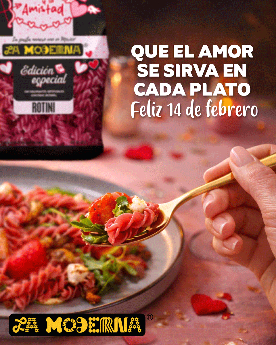Porque el amor se celebra desde la cocina, disfruta de este Día del Amor y La Amistad con nuestra pasta Edición Especial, ¿ya la probaste? 🩷⭐️🍝