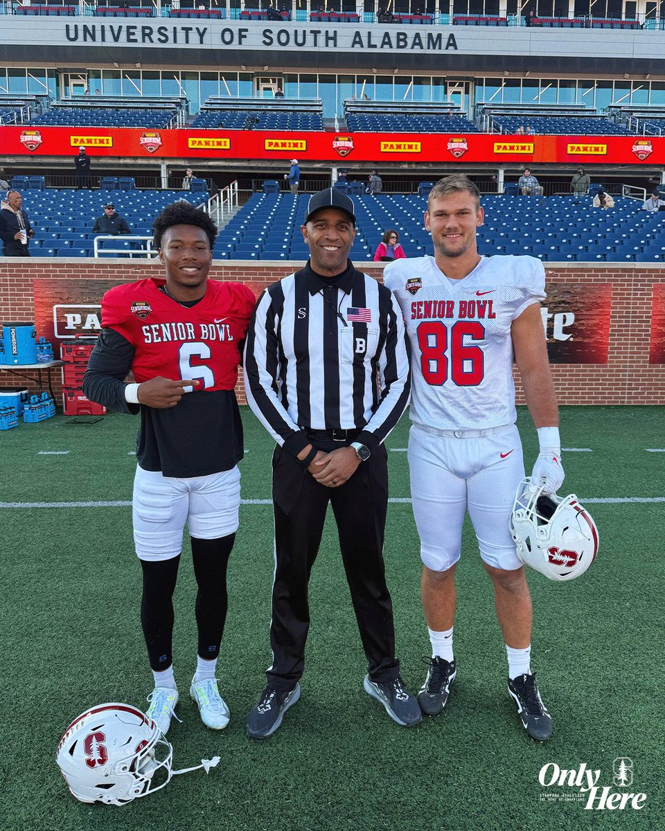 Cardinal roots run deep 🌲

Collin, Sam and alum David Lofton repping Stanford at the Senior Bowl!