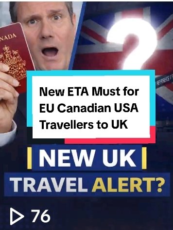 CommonManuk's tweet photo. New ETA mandatory for EU Canadian and USA citizens travelling to the UK from 25th Feb 2026 #TravelTips https://t.co/aDopmeI3Lc
