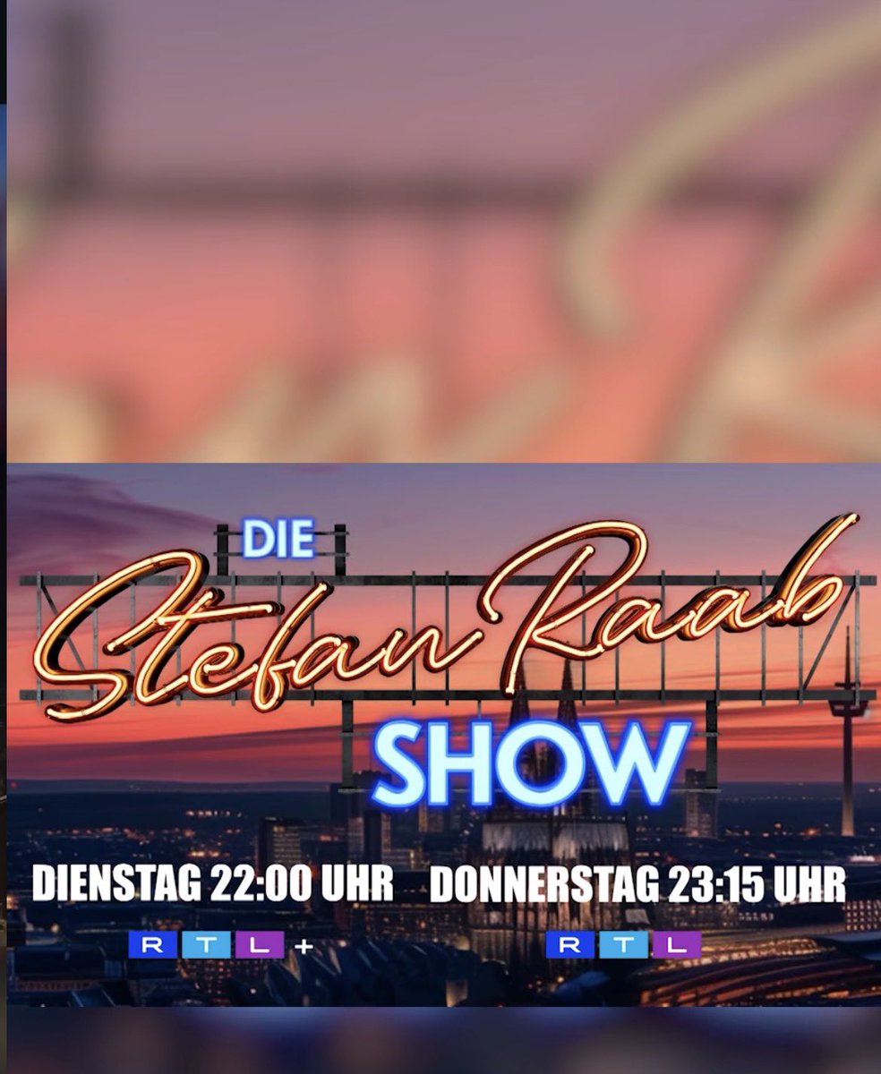 <a href="/fern_sehender/">D usw.</a> Fraglich ob die Show am Donnerstag dann noch so aktuell ist, wenn sie bereits Dienstag getaped wird. Aufzeichnung am selben Tag wäre dafür sinnvoller, aber ok. Mal sehen ab wann man dann wieder bereits beide Shows taped, wie früher oft. #DSRS #StefanRaab