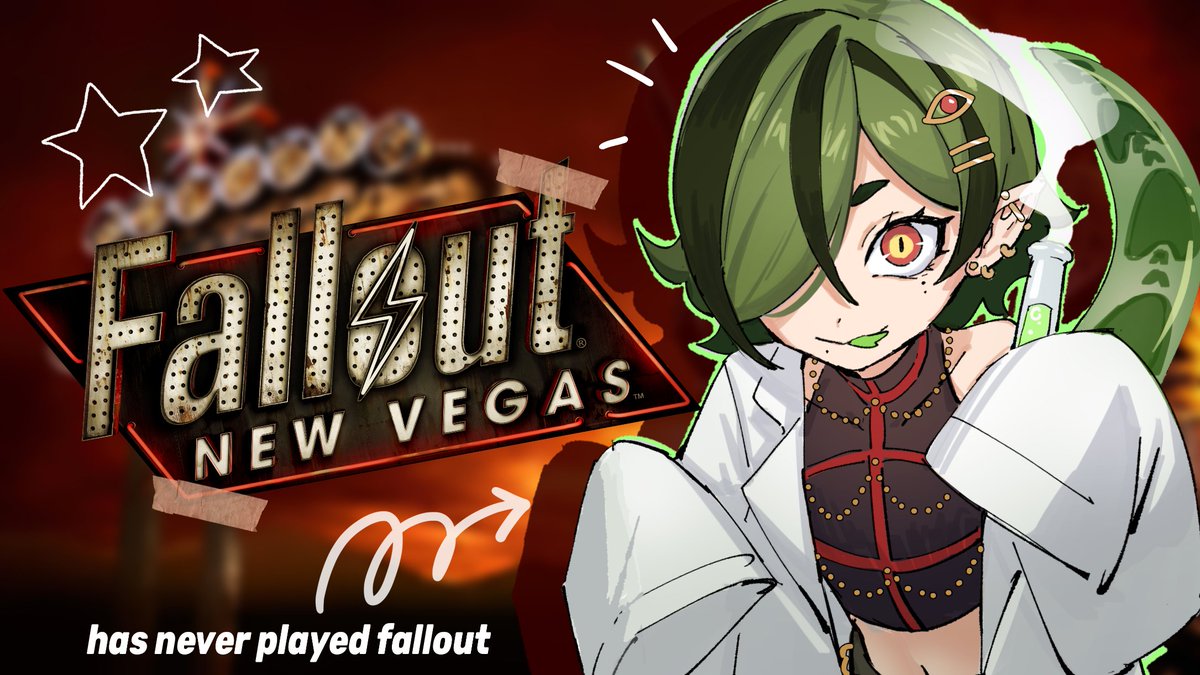 in around two hours~!!! 🐈🦎⁉️

FALLOUT + surprise!!!!!!!