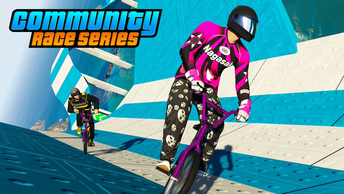 Pull off death-defying stunts while derailing your competitors’ podium dreams in the latest GTA Online Community Race Series, including a parkour track that will push your cycling skills to the limit: rsg.ms/367a716