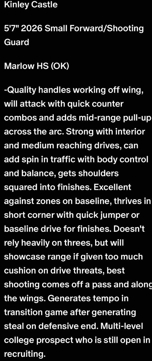 Kinley Castle tweet media