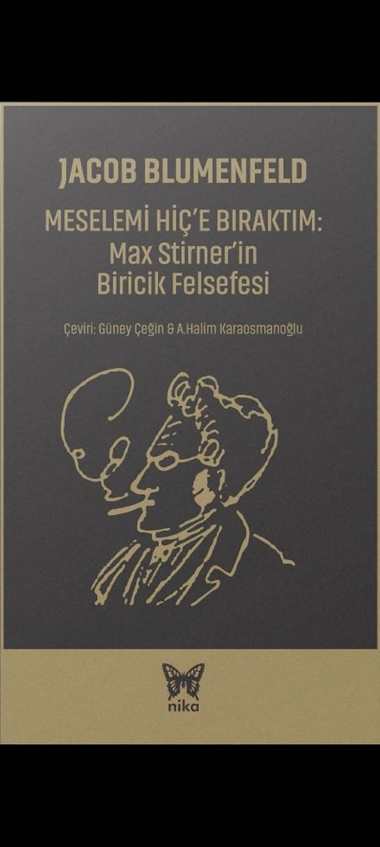 Nika Yayınları temel metinleri son birkaç yılda yayımlanan bireyci anarşist stirner üzerine değerli bir kitap yayınladı. Dilimizde bu tür yapıtların artması entelektüel dünyaya değerli bir katkı.