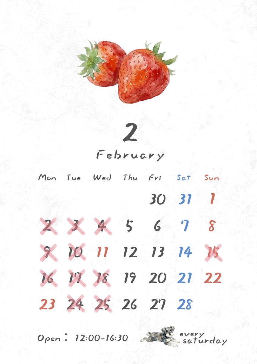 threetone_utuwa's tweet photo. ◉2026年2月の鎌倉店の営業日です
2月は春に向けての仕入れやNew Product企画のため週4営業とさせていただきます。
🐶は毎週土曜日に一緒にいれたらと思っています☺︎
#うつわ鎌倉
#うつわと灯り https://t.co/ndYQ6UW3DI
