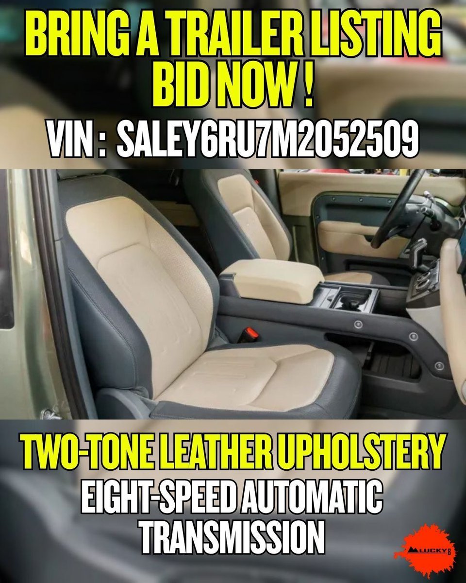 Lucky8OffRoad's tweet image. 🔥 TODAY’S AUCTION FIND 🔥

2021 Land Rover Defender 90 X-Dynamic S on Bring a Trailer 👀  
Twin-charged 3.0L inline-six, dual-range transfer case, Pangea Green, ~19k miles.

Daily Rover or weekend escape?

#LandRover #Defender90 #AuctionFind #BAT #4x4 #Lucky8Offroad