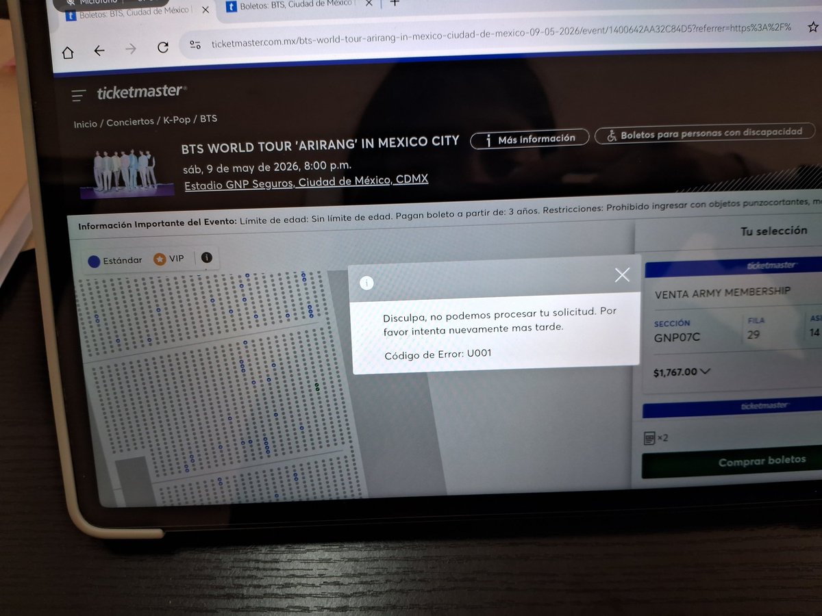 A los que tenías que negarles el acceso a boletos era a los revendedores, pero a esos hasta les diste acceso especial A UNA PREVENTA PARA FANS

#OcesaMiente 
#TicketmasterMiente
NO A LA REVENTA EN MÉXICO 
JUSTICIA PARA ARMY