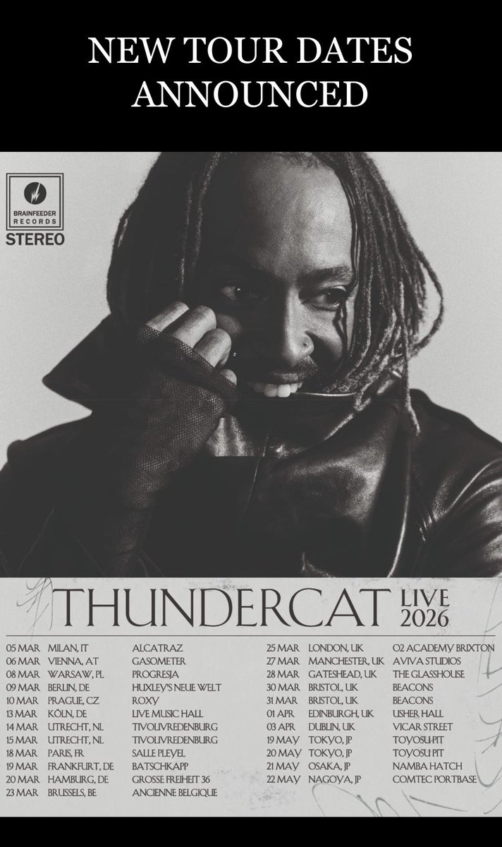 サンダーキャットさん
公式前に日本ツアーの日程をお漏らししてしまう😇