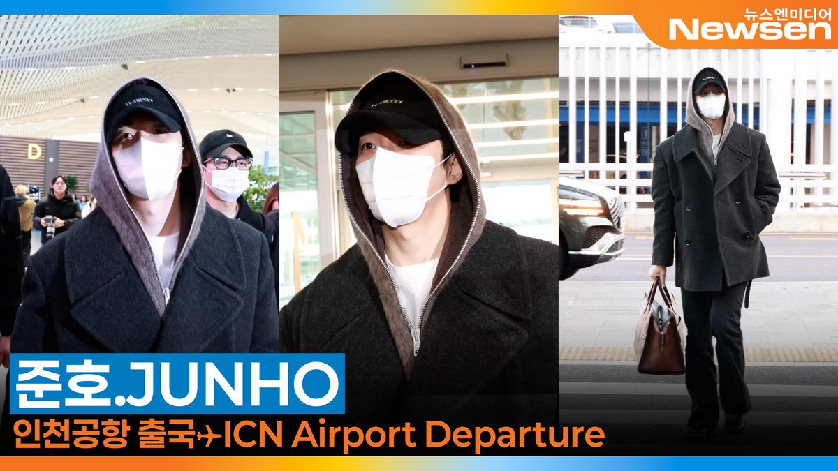 newsenstar's tweet photo. 이준호, 인천국제공항 출국✈️'LEEJUNHO' Airport Departure 2026.1.30 Newsen 

https://t.co/3ZTev2ypYw 출처 @YouTube 

#준호 #JUNHO #캐셔로 #태풍상사  #이준호 #LEEJUNHO https://t.co/Zb3Oyx10i8