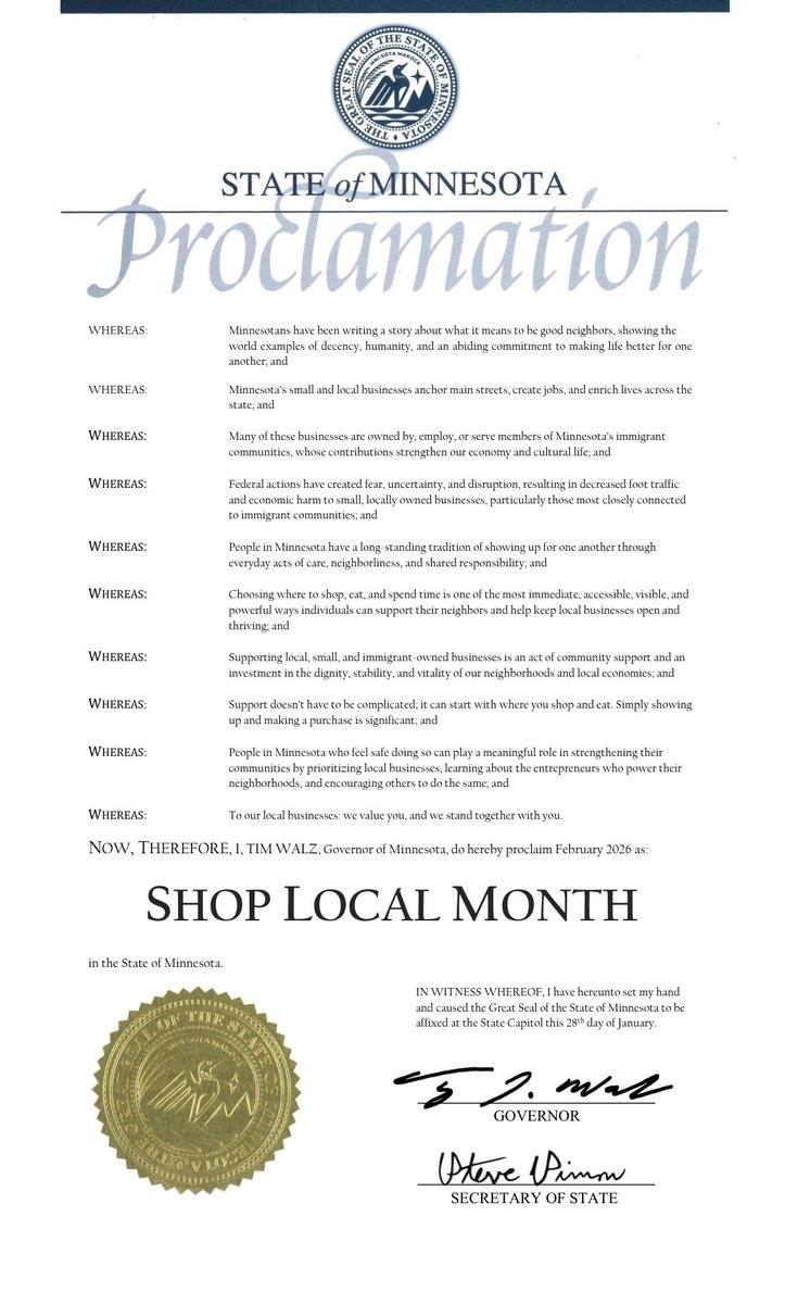 Governor Tim Walz tweet media