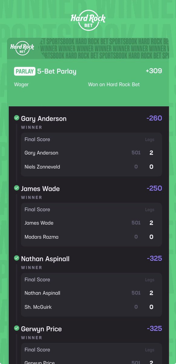 Ended in the green on #HardRockBet on #PrizePicks it was nothing but 🪝s unfortunately, let’s get it back tomorow! #WinmauWorldMasters #GamblingX