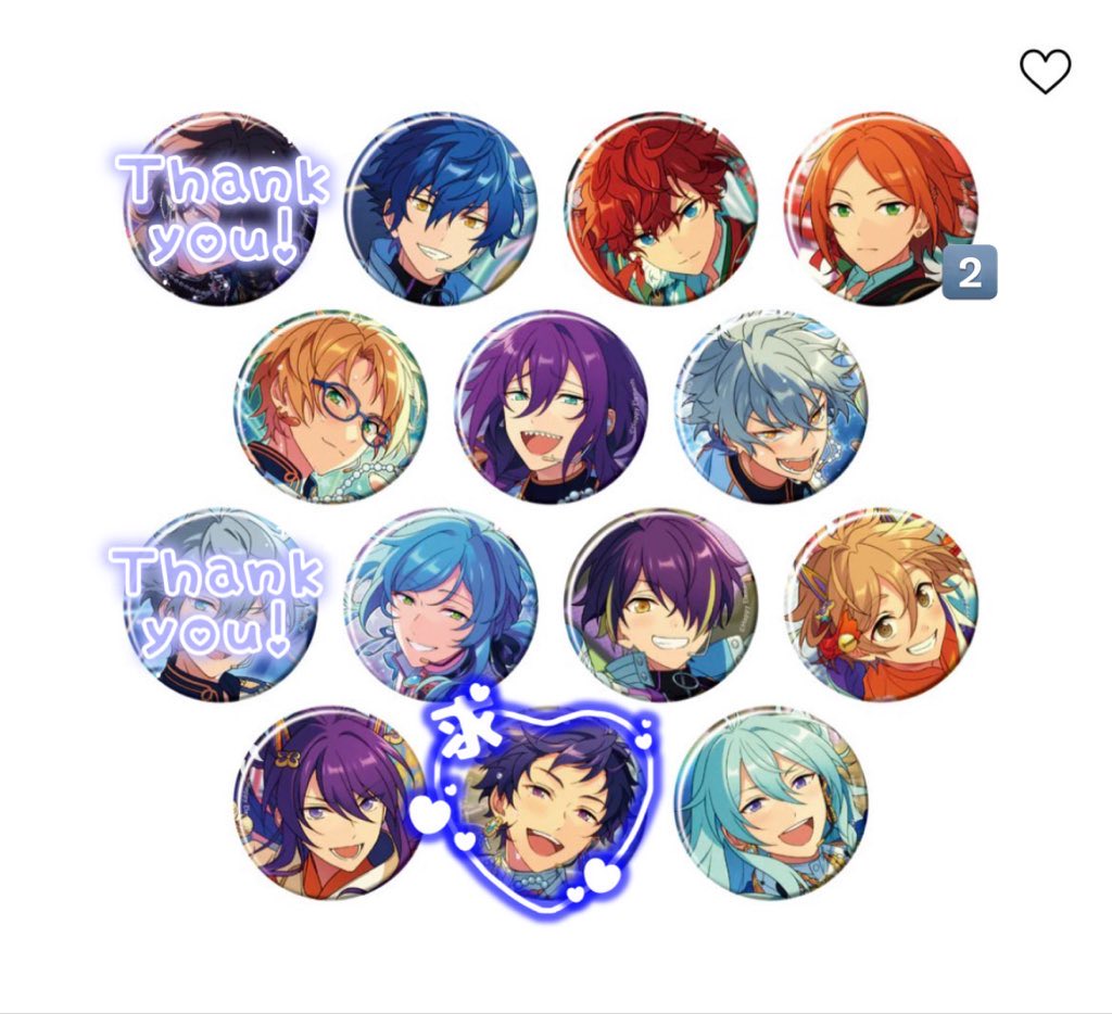 m__chi5's tweet photo. 【交換・讓渡】 あんスタ コレクション缶バッジ  コレ缶 2026 Jan Idol

譲） ジュン 一彩 ひなた2 真 マヨイ 晃牙 奏汰 忍 友也 颯馬 渉

求） i弓弦 or ★4讓渡300円/個＋送料
★5讓渡 定価/個＋送料

✧ i6box予約予定
✧ 郵送
✧ 星4との比率違い◎

お気軽にお声掛けください！ https://t.co/uCRVDK5qX1