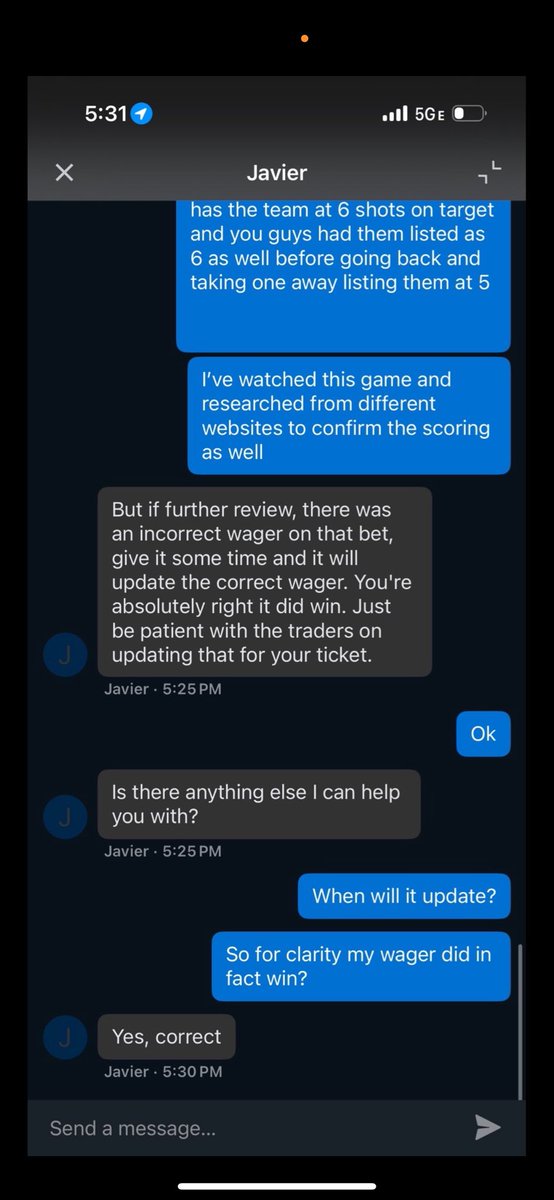 timbossr's tweet photo. @MrBearBets @Fredofrr Think we get the win theScore betting app gave some people the win https://t.co/FBteNlZYJf