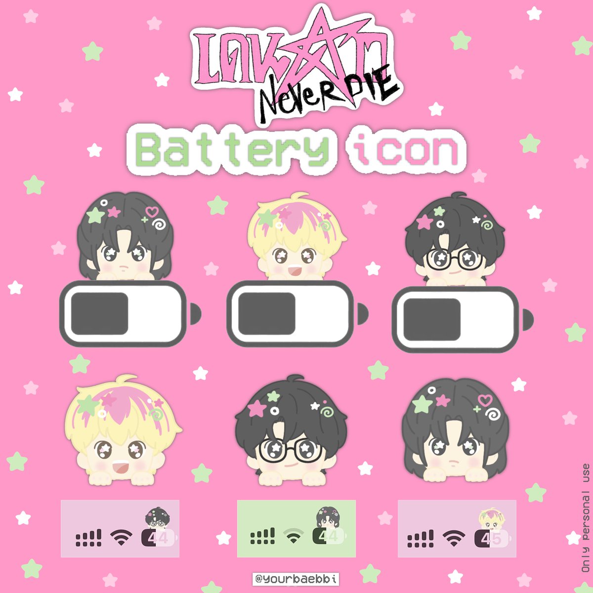 Pls rt before use ><

< Giveaway >
เดนดาวNeverdie ☆
★ battery icon !

>> drive.google.com/drive/folders/…

★ personal use only 

 #เดนดาวneverdie