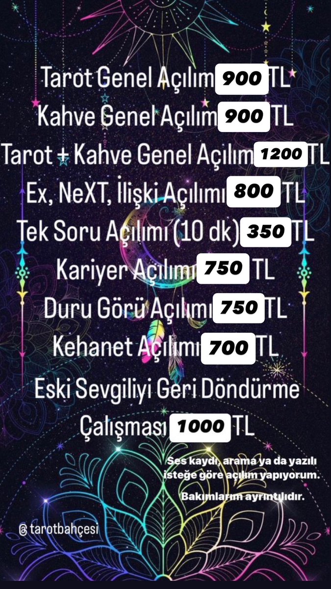 Tarot Bahçesi( RANDEVULAR AÇIK ) tweet media
