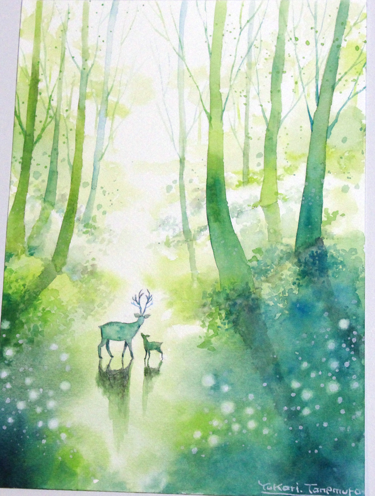 ykrpicture's tweet image. 「緑森の視界」
SMサイズの作品です。

#絵描きさんと繋がりたい #絵描き人 #絵