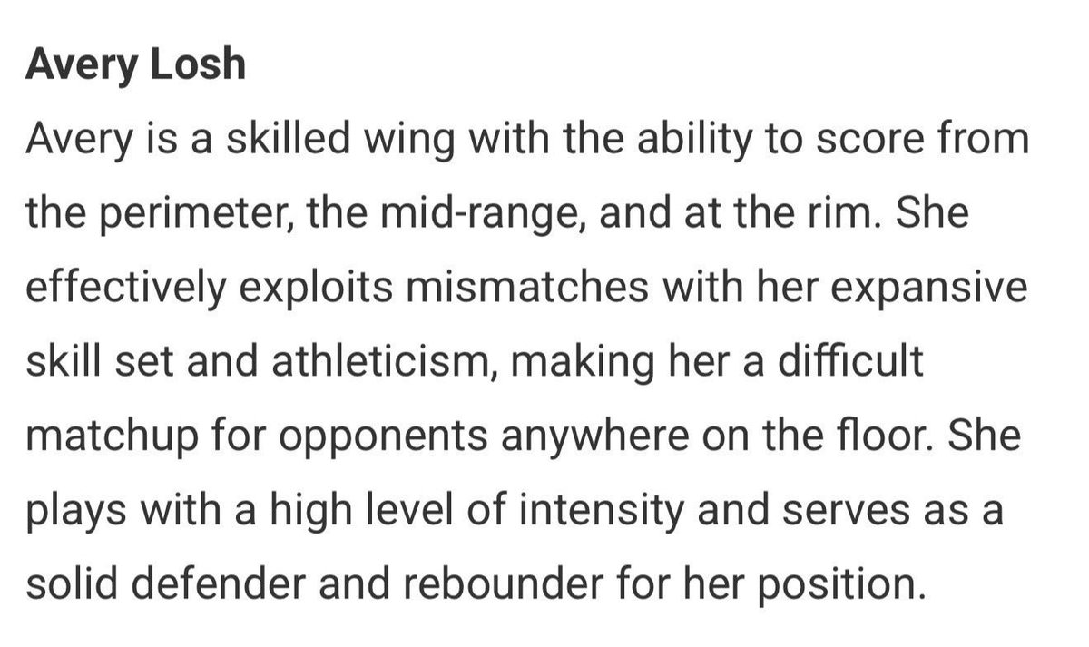 Avery Losh tweet media